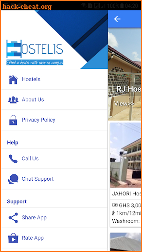 Hostelis - UDS Hostels Portal screenshot