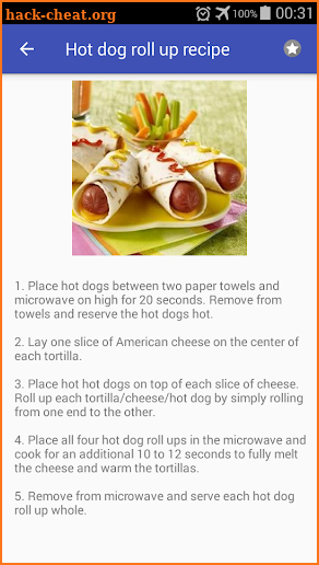 Hot Dogs and Corn Dogs recipes for free app screenshot