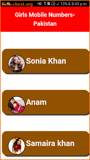 Hot - Girls mobile numbers for whatsapp chat screenshot