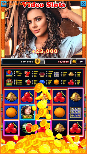 HOT Sexy Stars Casino Slots : 11 kinds of games screenshot