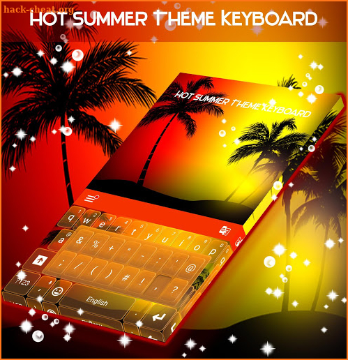 Hot Summer Theme Keyboard screenshot