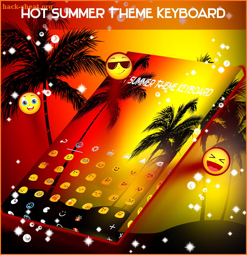 Hot Summer Theme Keyboard screenshot