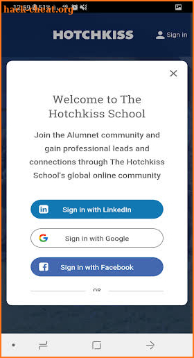 Hotchkiss Alumni screenshot