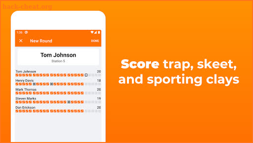 HotClays: Trap, Skeet & Sporting Clays Score Sheet screenshot