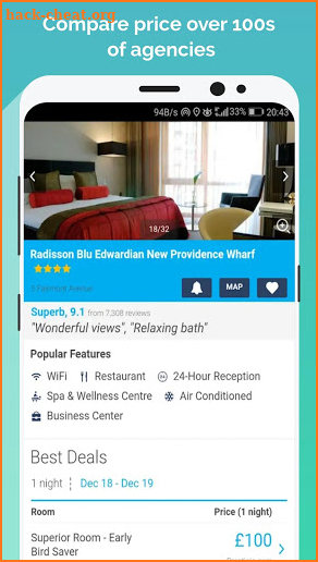 Hotel Deals - Booking online screenshot