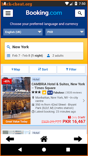 Hotel Discounter - Hotels, motels, flights & Cars screenshot