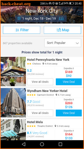 HOTEL GURU - Find discounted hotels & hotel deals screenshot
