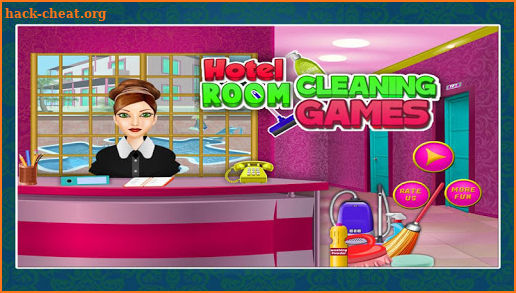 Hotel Room Cleaning Games screenshot