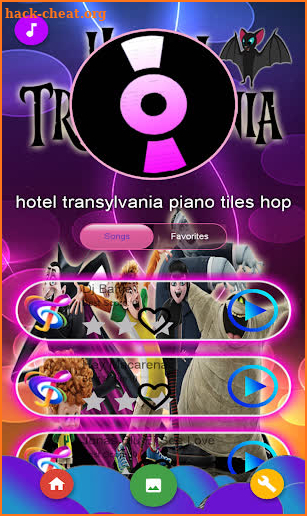 hotel transylvania Piano Tiles screenshot