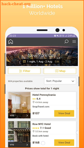 Hotels 50% Discount screenshot