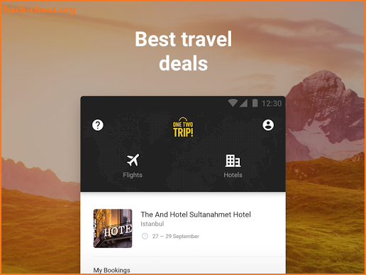 Hotels and Flights screenshot