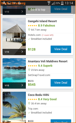 Hotels Booking screenshot