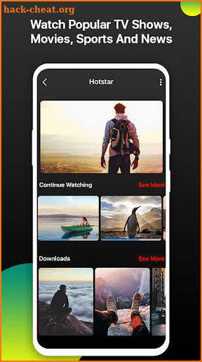 Hotstar App - Live TV Streaming Guide screenshot