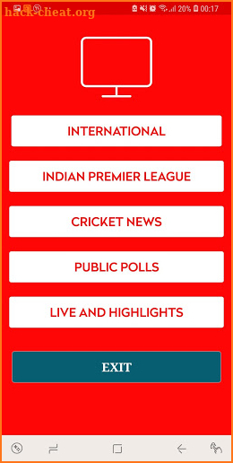 Hotstar Live Finger Cricket Kolkata vs Hyderabad screenshot
