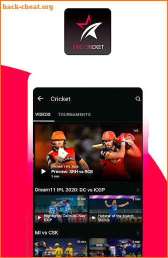 Hotstar Live IPL - TV & HD Movies Guide screenshot