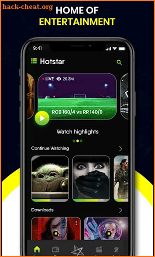 Hotstar Live TV - Hotstar Cricket Hotstar TV Guide screenshot