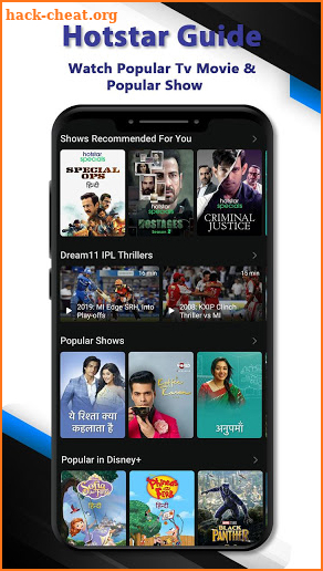 Hotstar Live TV Shows - Tips & Guide For VIP Free screenshot