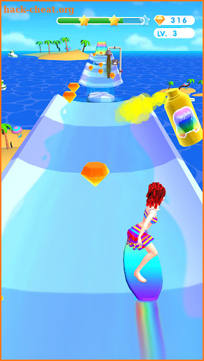 Hotties Surfer - Music Race 3D screenshot