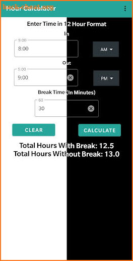 Hour Calculator - Hour Calculation Made Easy screenshot