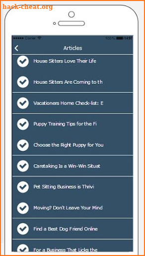 House and Pet Sitters screenshot