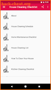 House Cleaning Checklist screenshot