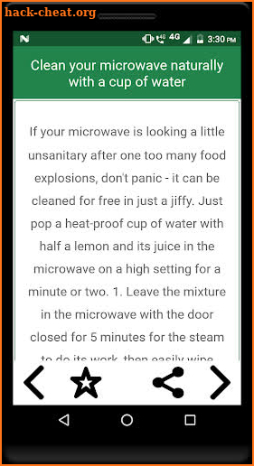 House cleaning tips screenshot