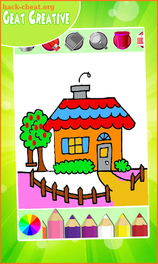 House Coloring Game screenshot