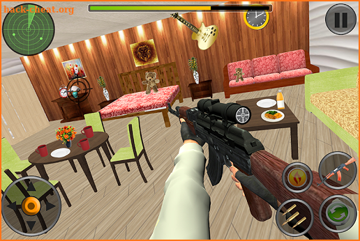 House Interior Destruction Shooting Sim screenshot