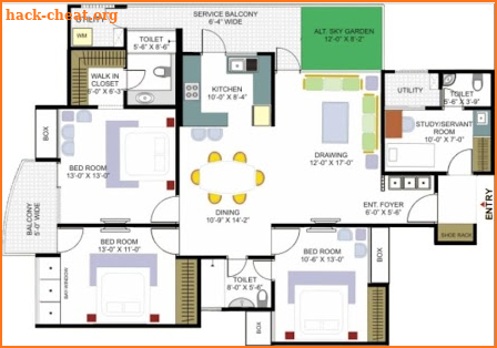House plan design screenshot