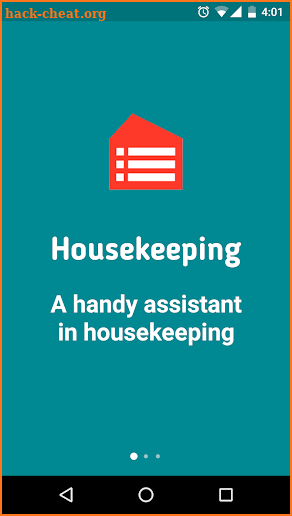 Housekeeping. Planner and reminder screenshot
