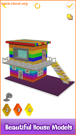 Houses Magnet World 3D - Build by Magnetic Balls screenshot