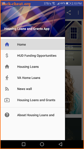 Housing Loans and Grants screenshot