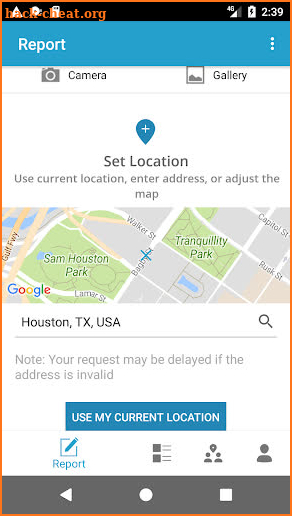 Houston 311 screenshot