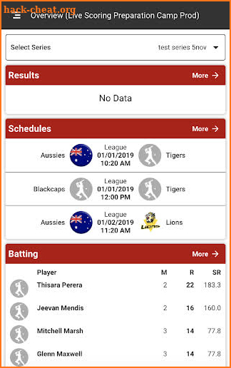 Houston Cricket League screenshot