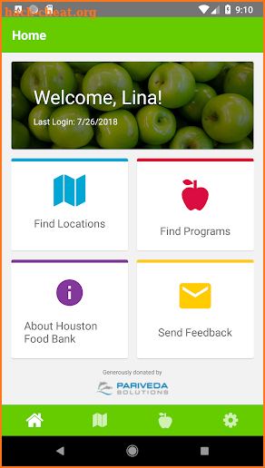 Houston Food Bank screenshot