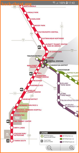 Houston Metro Map screenshot
