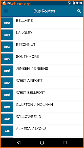 Houston Rail Transit & Bus Tracker screenshot