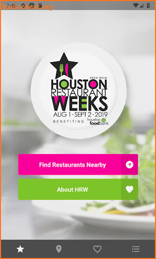 Houston Restaurant Weeks screenshot