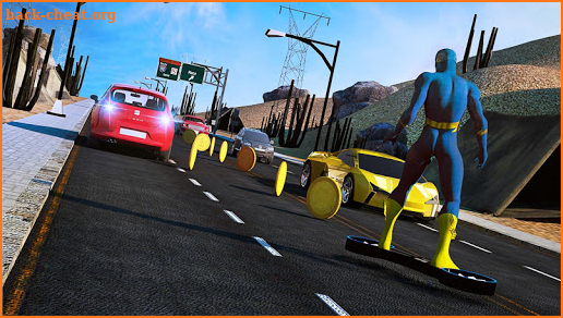 Hover board extreme racing: Endless Racing game screenshot