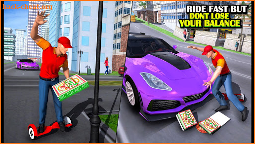 Hover Board Pizza Delivery Girl screenshot