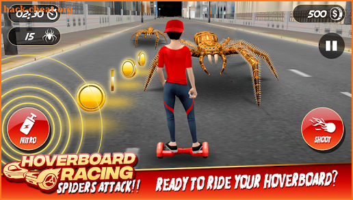 Hoverboard Racing Spider Attack screenshot
