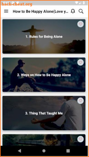 How to Be Happy Alone(Love yourself) screenshot