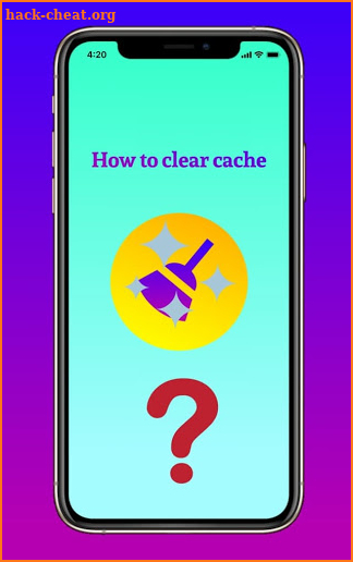 How to clear cache screenshot