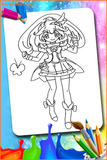 How to Color Pretty Cure - Coloring Book screenshot