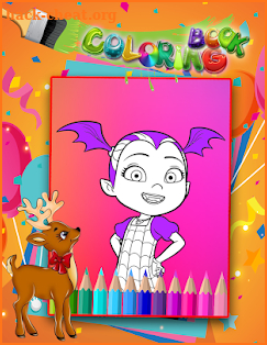 How To Color Vampirina Coloring Book For Adult screenshot