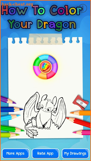 how to color your dragon cartoon screenshot