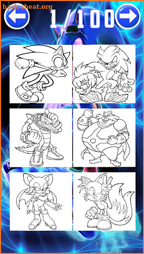 how to coloring soni cartoons screenshot