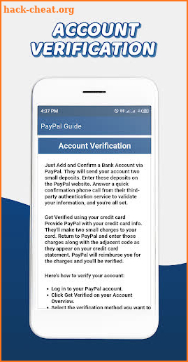 How to Create PayPal Account Complete Info screenshot