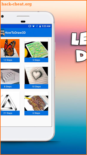 How to draw 3D Drawing step by step easy screenshot
