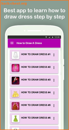 How to Draw A Dress Step by Step Easy screenshot